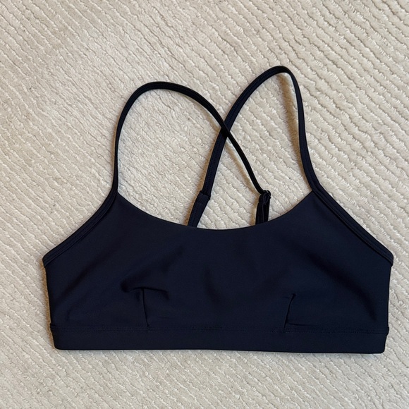 ALO Yoga Navy Blue Sports Bra - Picture 1 of 3